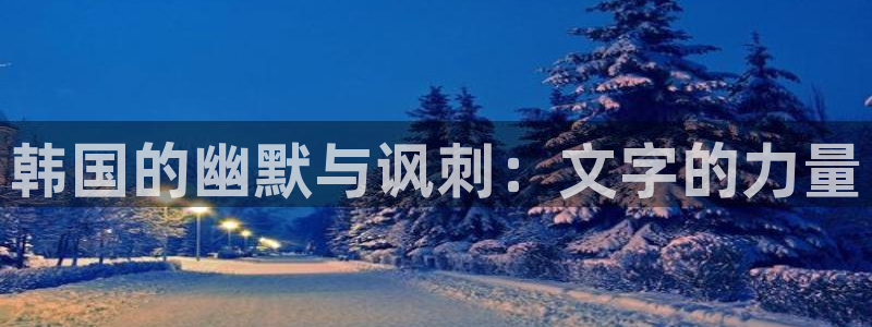 囧次元官网在线入口：韩国的幽默与讽刺：文字的力量